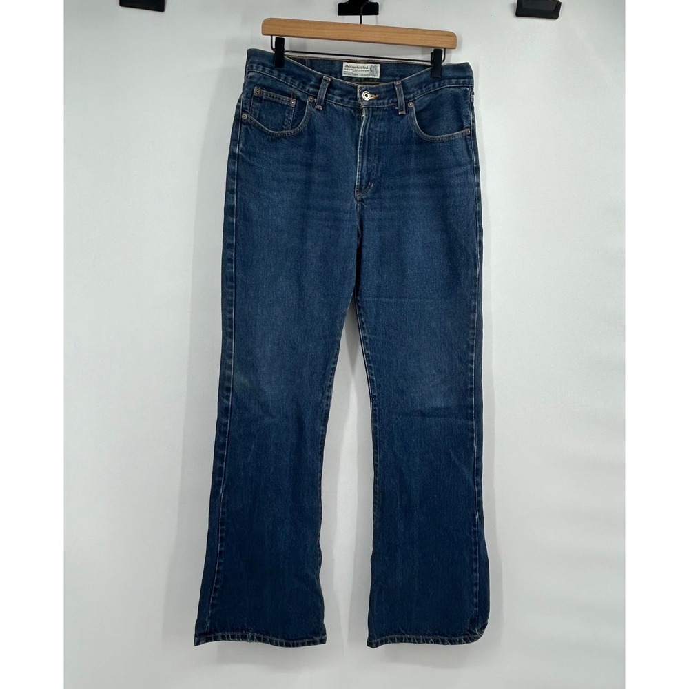 Abercrombie & Fitch Vintage 90s Dark Wash Bootcut Jeans Size 10 100% Cotton